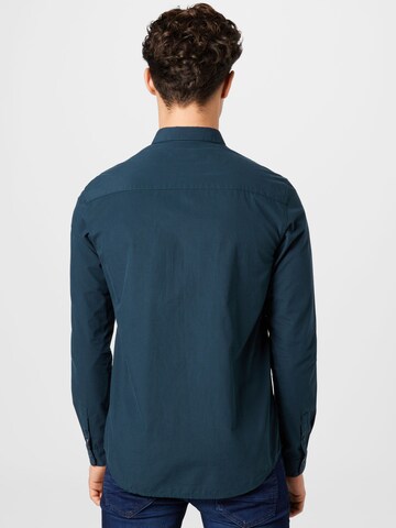 TOM TAILOR DENIM Regular fit Overhemd in Blauw