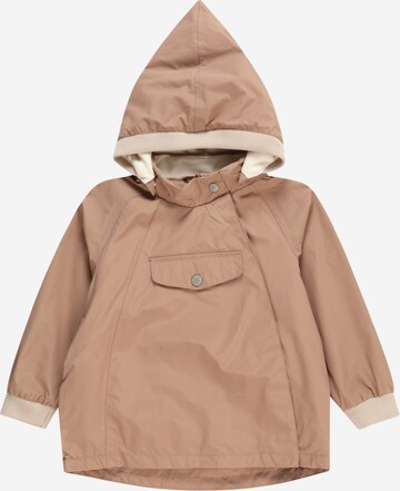 MINI A TURE Performance Jacket 'Wai' in Brown: front
