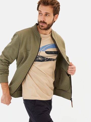 CAMEL ACTIVE Zip-Up Hoodie in Green