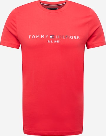 TOMMY HILFIGER Tričko – červená: přední strana