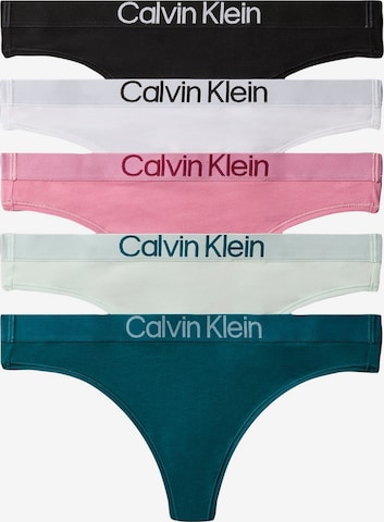 Tanga de la Calvin Klein Underwear pe verde: față