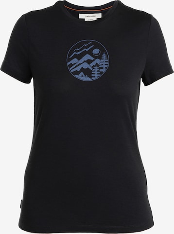 ICEBREAKER Functioneel shirt 'Tech Lite III' in Zwart: voorkant