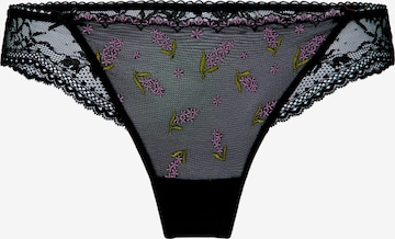 Tanga 'Iris' de la Hunkemöller pe negru: față