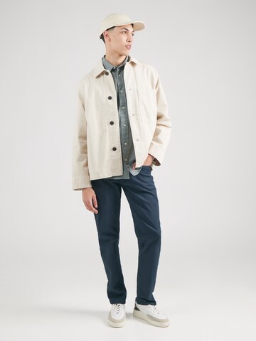 Jack & Jones Premium Regular fit Button Up Shirt 'JPRCCDOVER' in Blue