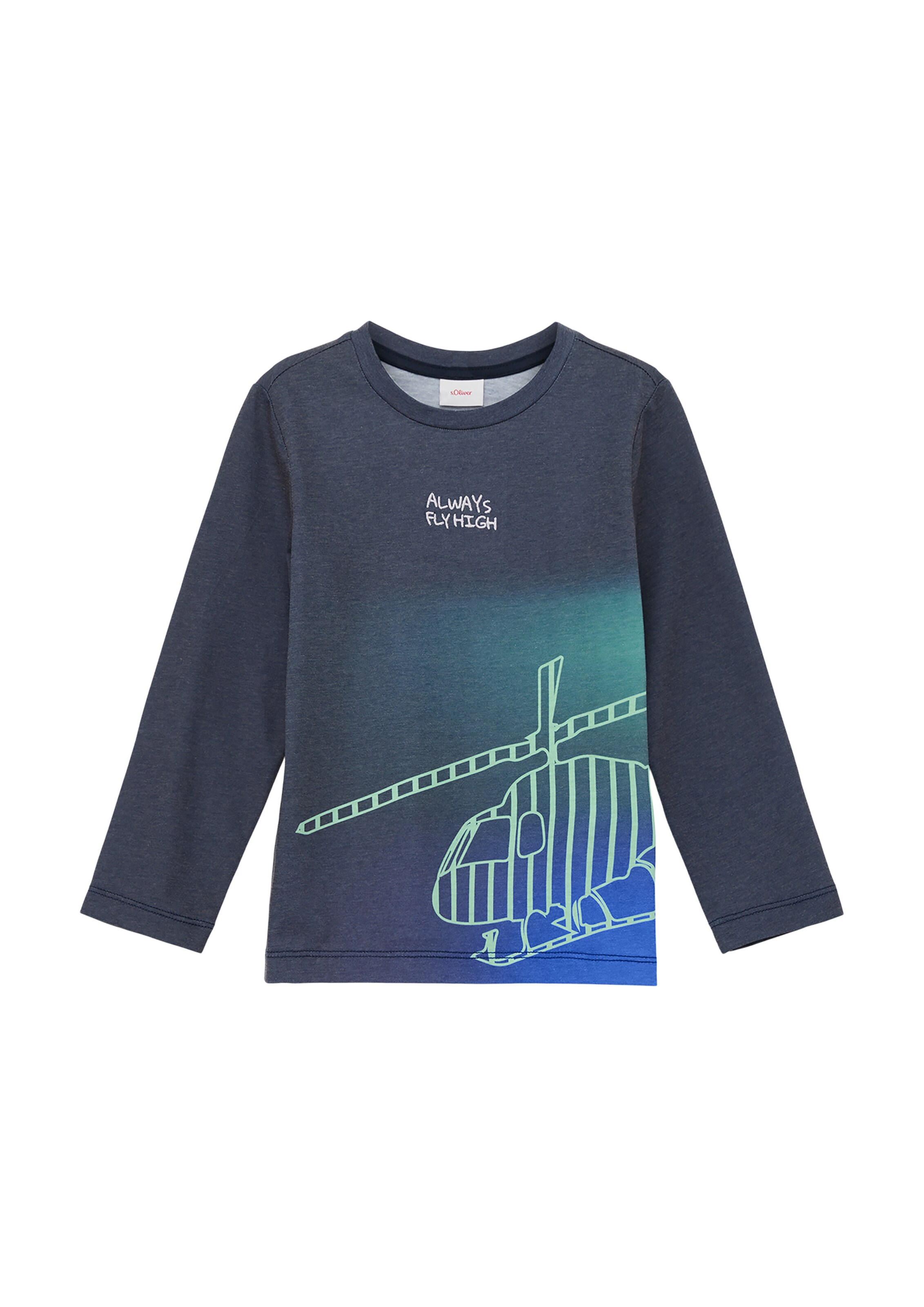 s.Oliver Shirt in Grijs: voorkant