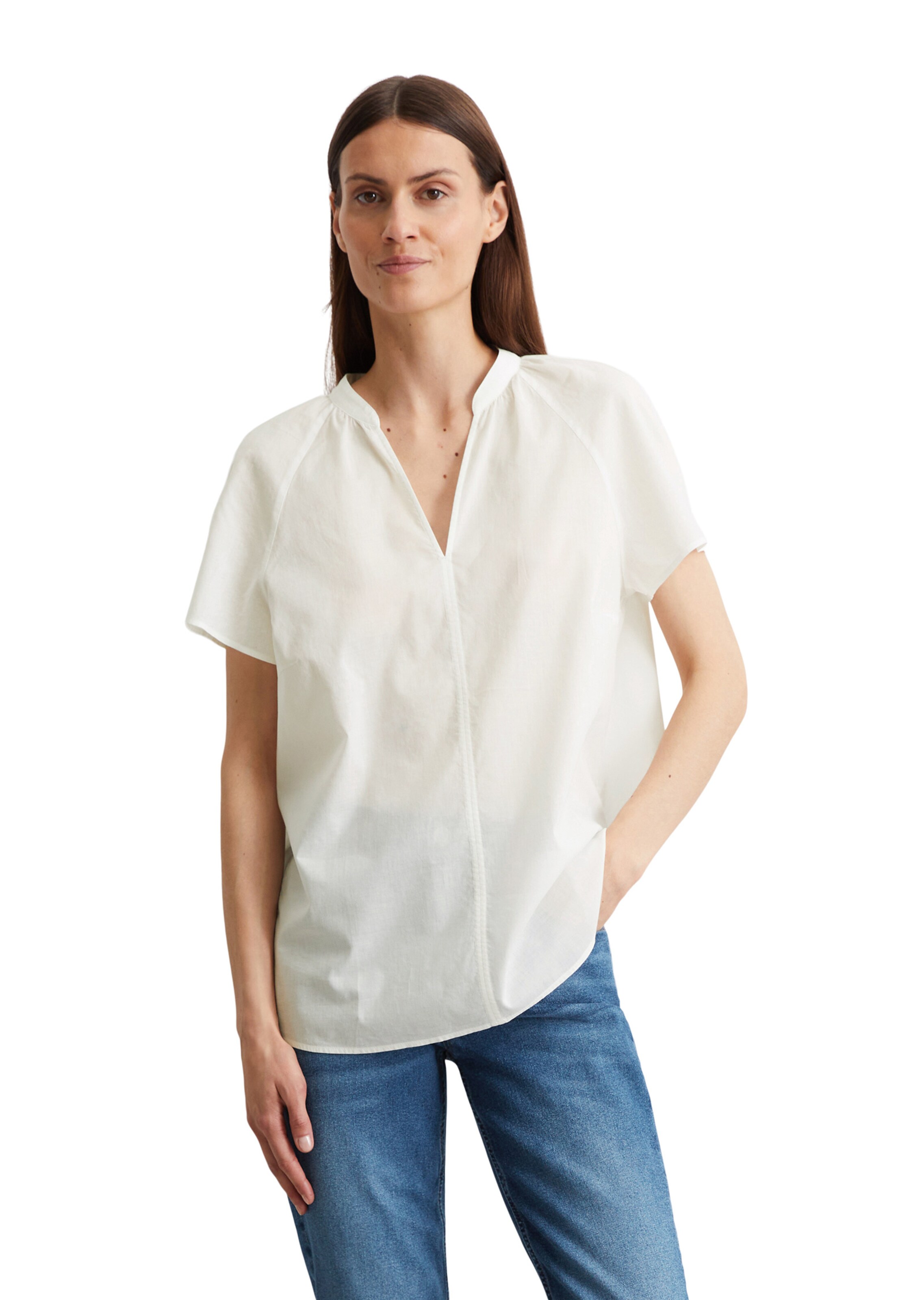 Marc O'Polo Bluse in Weiß: Vorderseite