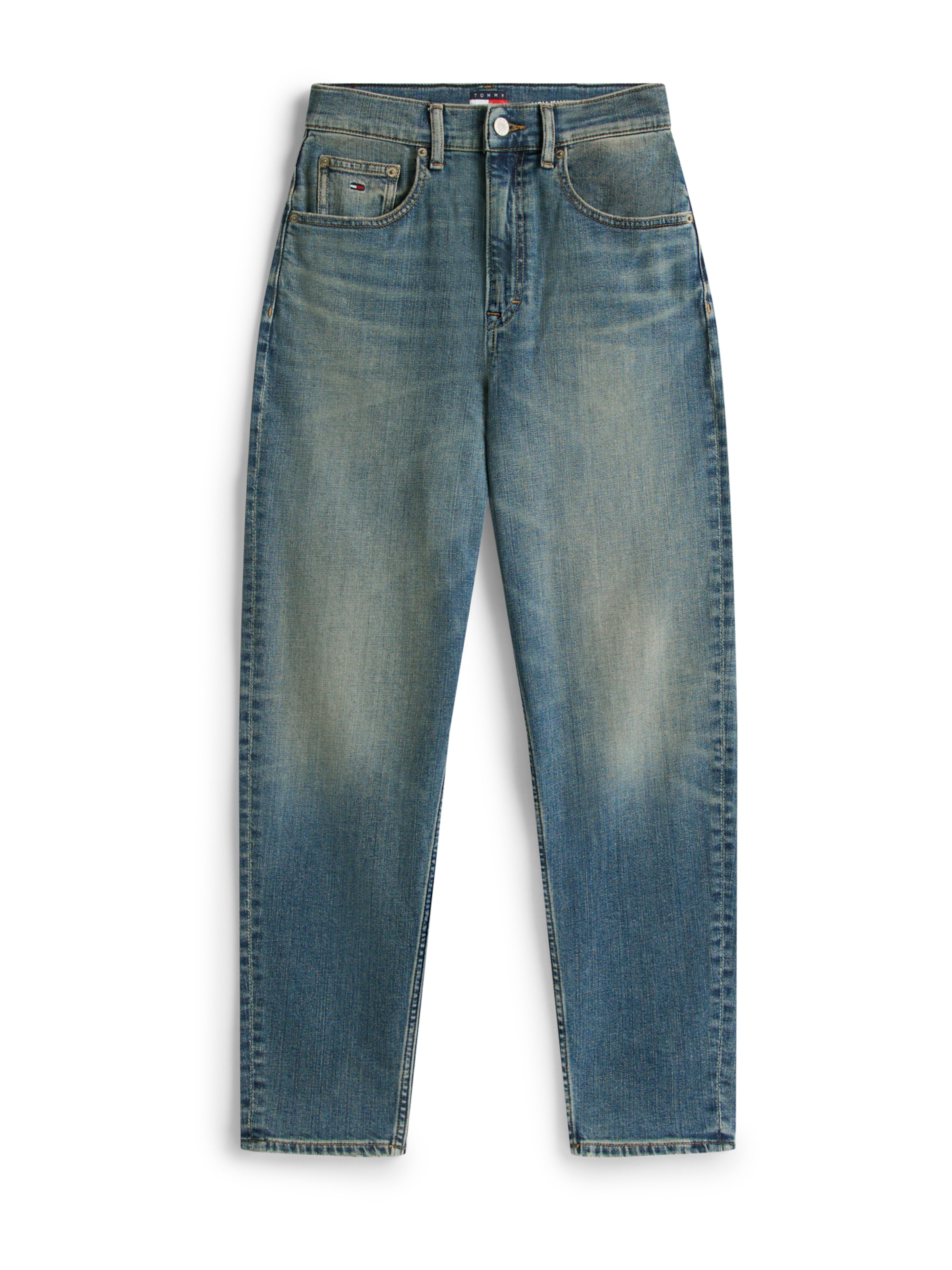 Slimfit Jeans de la Tommy Jeans pe albastru: față