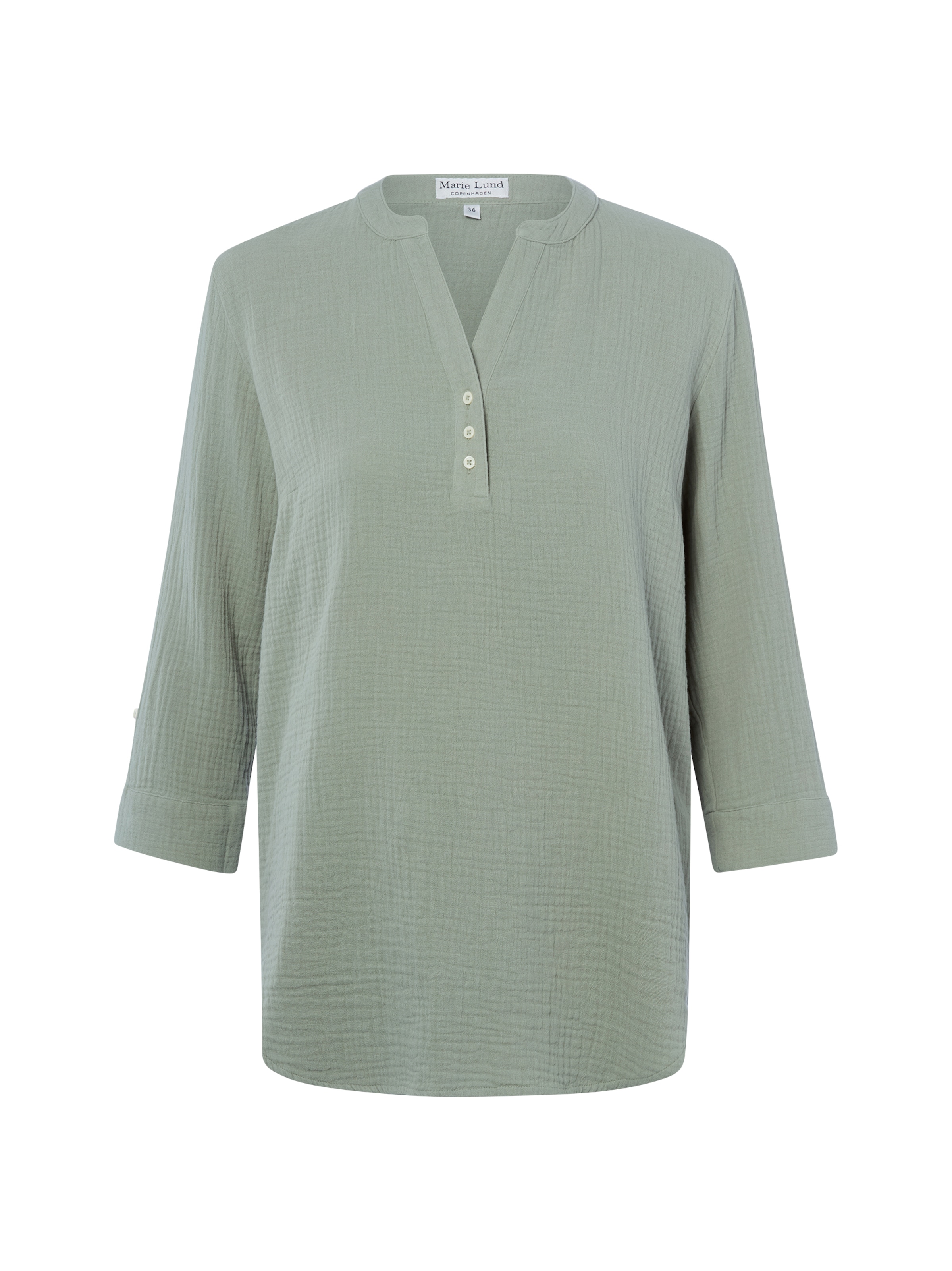 Marie Lund Blouse in Green: front