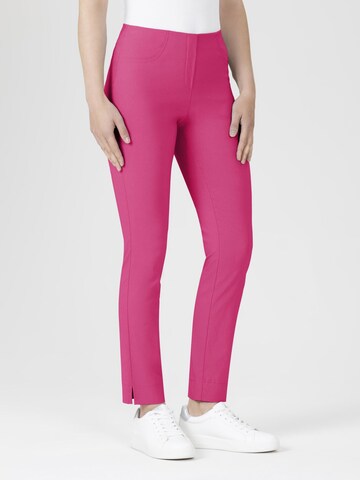 STEHMANN Slim fit Pants 'Loli' in Pink: front