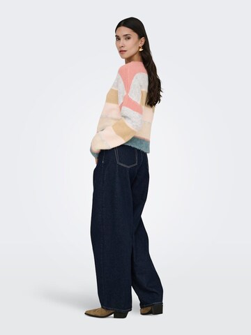 Jaqueline de Yong Gebreid vest 'Cassidy' in Roze