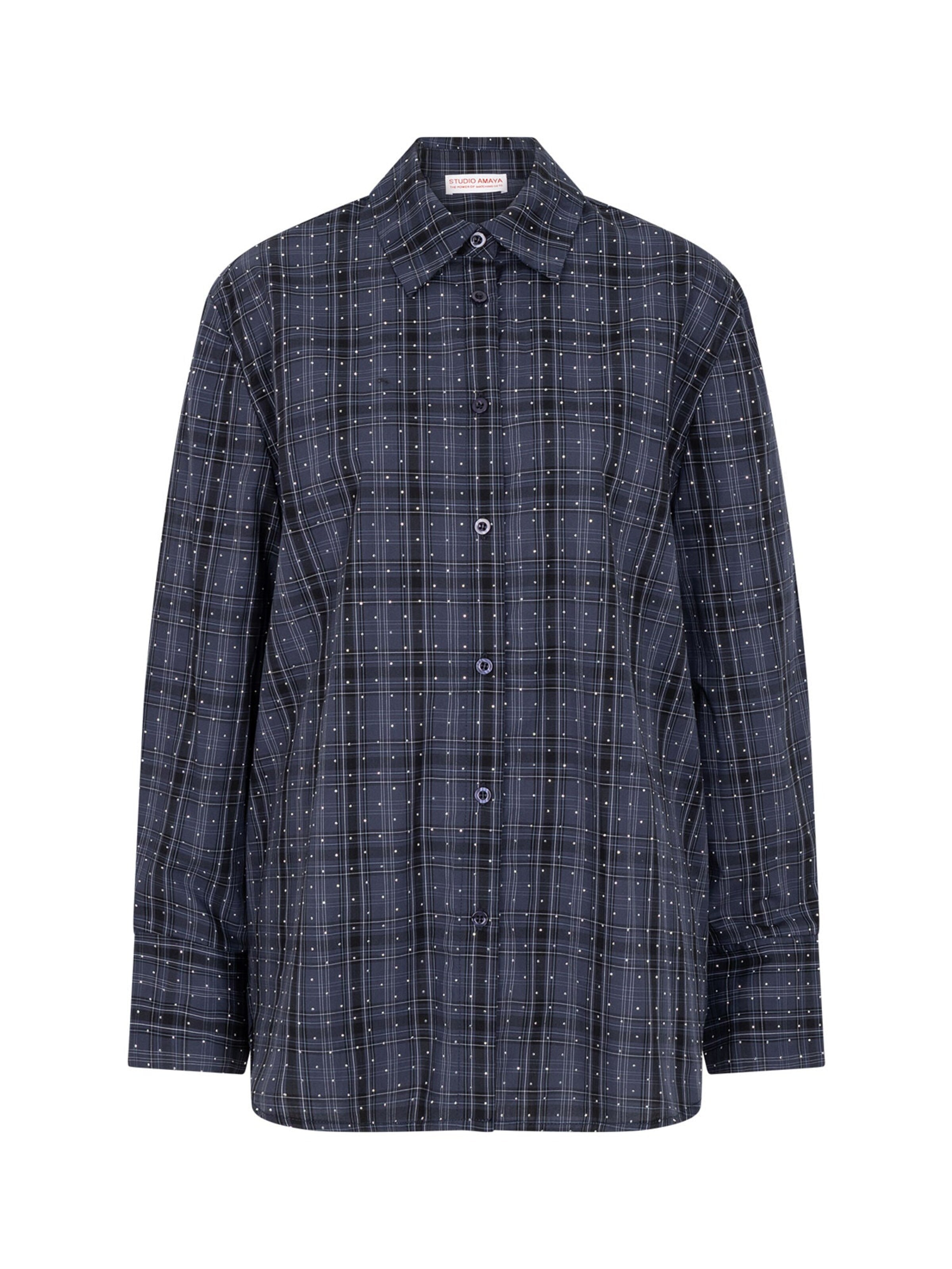 Studio Amaya Blouse 'Maren' in Blauw: voorkant