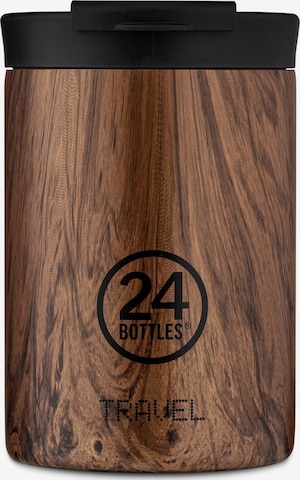 Borraccia 'Travel 350 ml' di 24Bottles in marrone: frontale