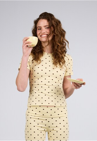 Flared Leggings 'Daisy' di OH APRIL in giallo