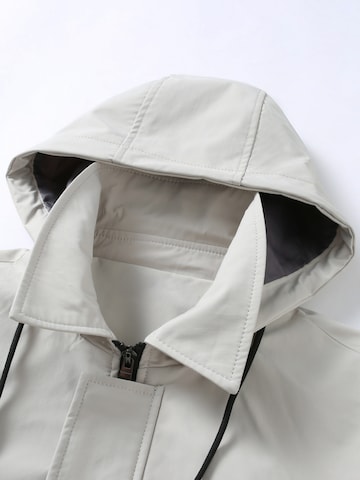 ALLTHEMEN Between-Seasons Coat 'Hülle' in Grey