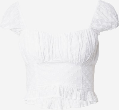 HOLLISTER Haut en blanc, Vue avec produit