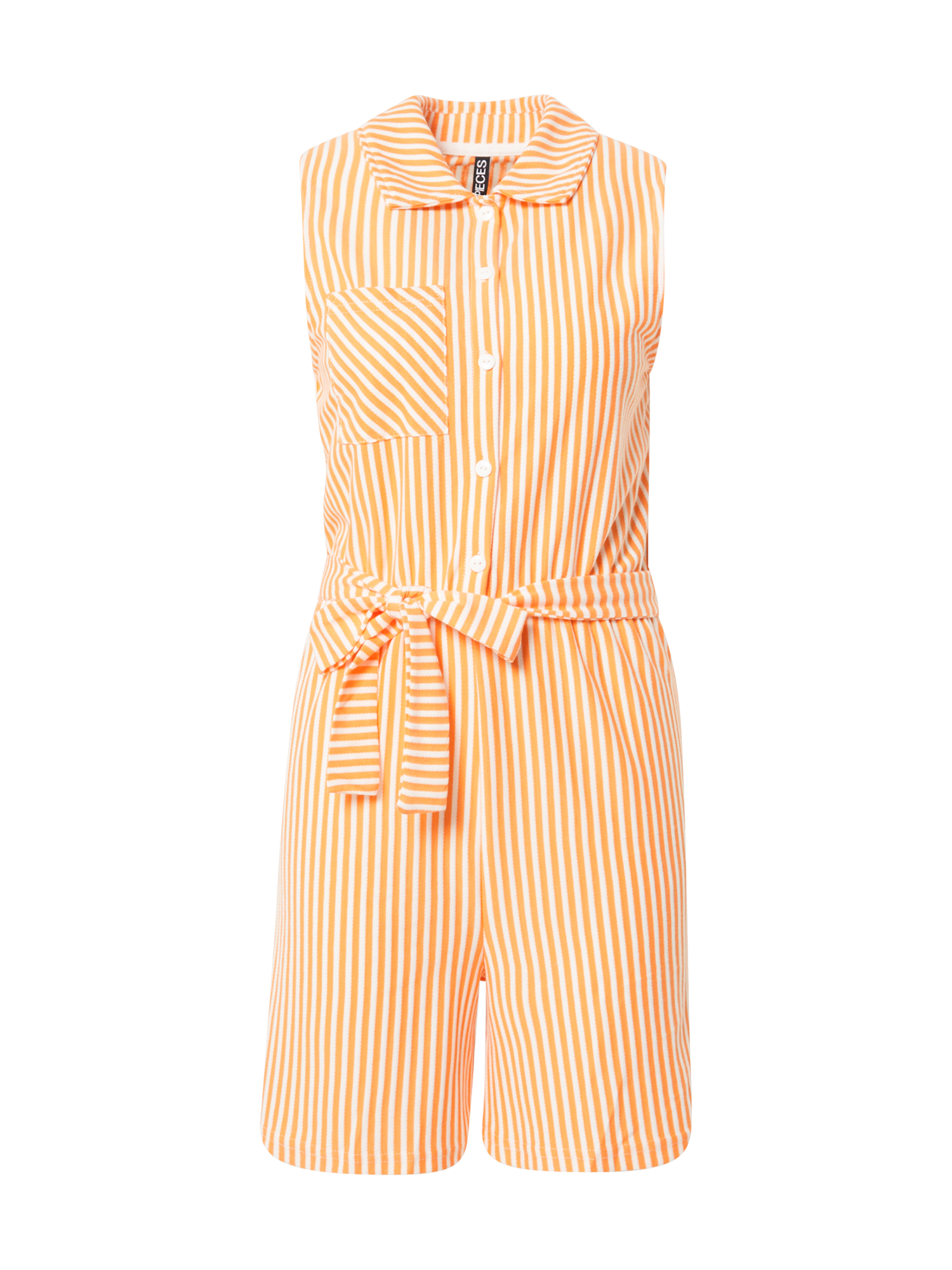 PIECES Jumpsuit 'TAMAR' in Light orange / White, Item view