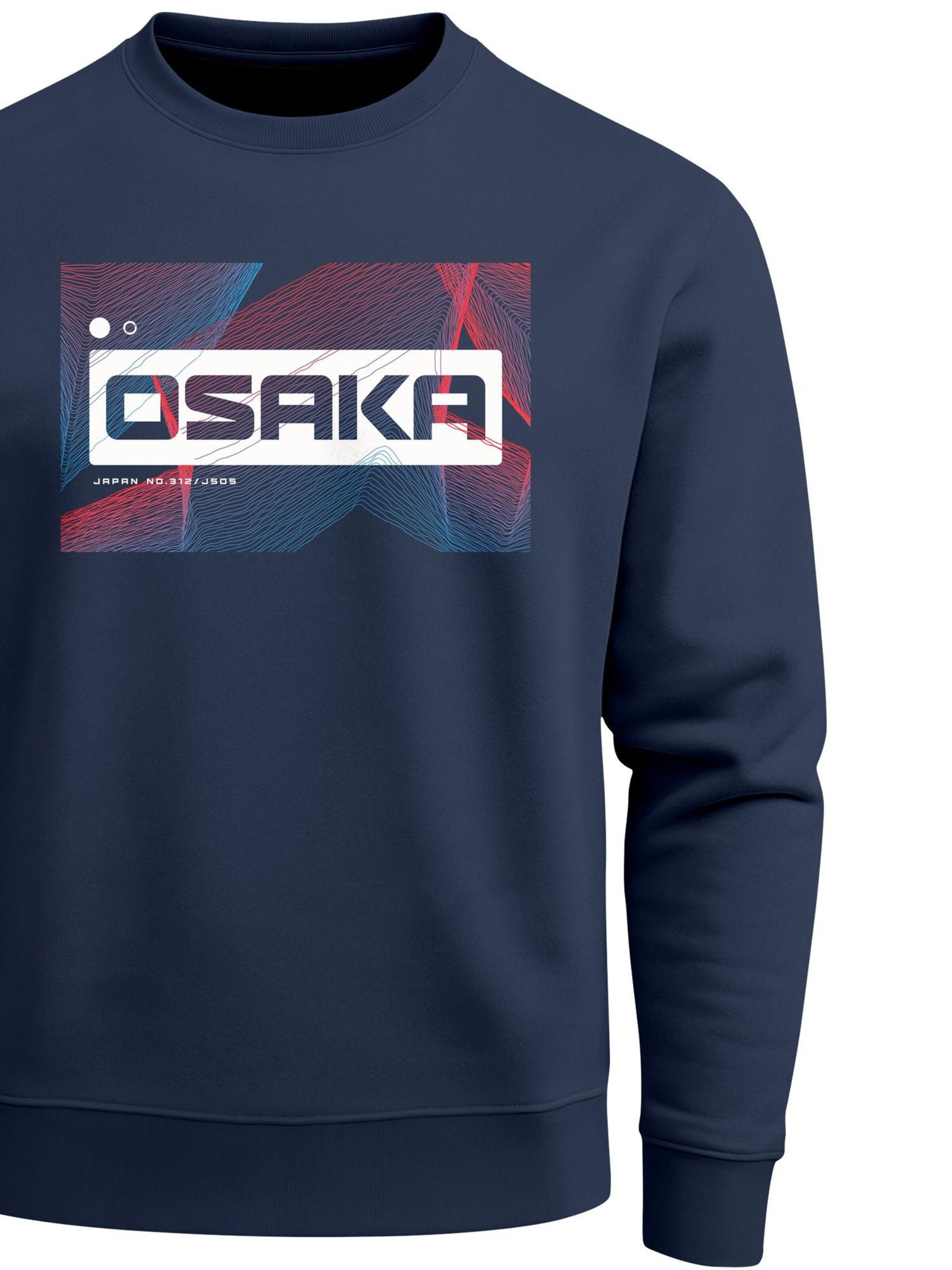 Neverless Sweatshirt 'Osaka Japan' in Blue