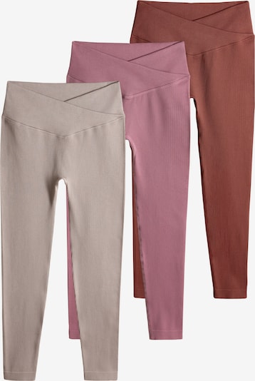 The Set Legíny - rezavě hnědá / režná / eosin, Produkt