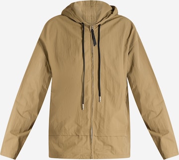 Veste de survêtement DARK LABEL en beige : devant