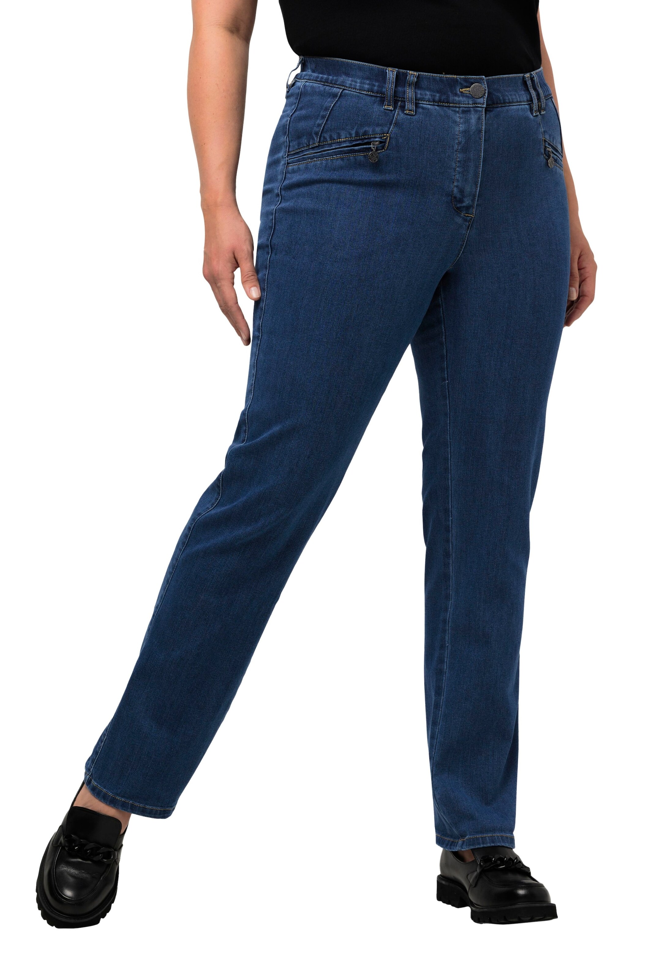 Ulla Popken Slim fit Jeans 'Mony' in Blue: front