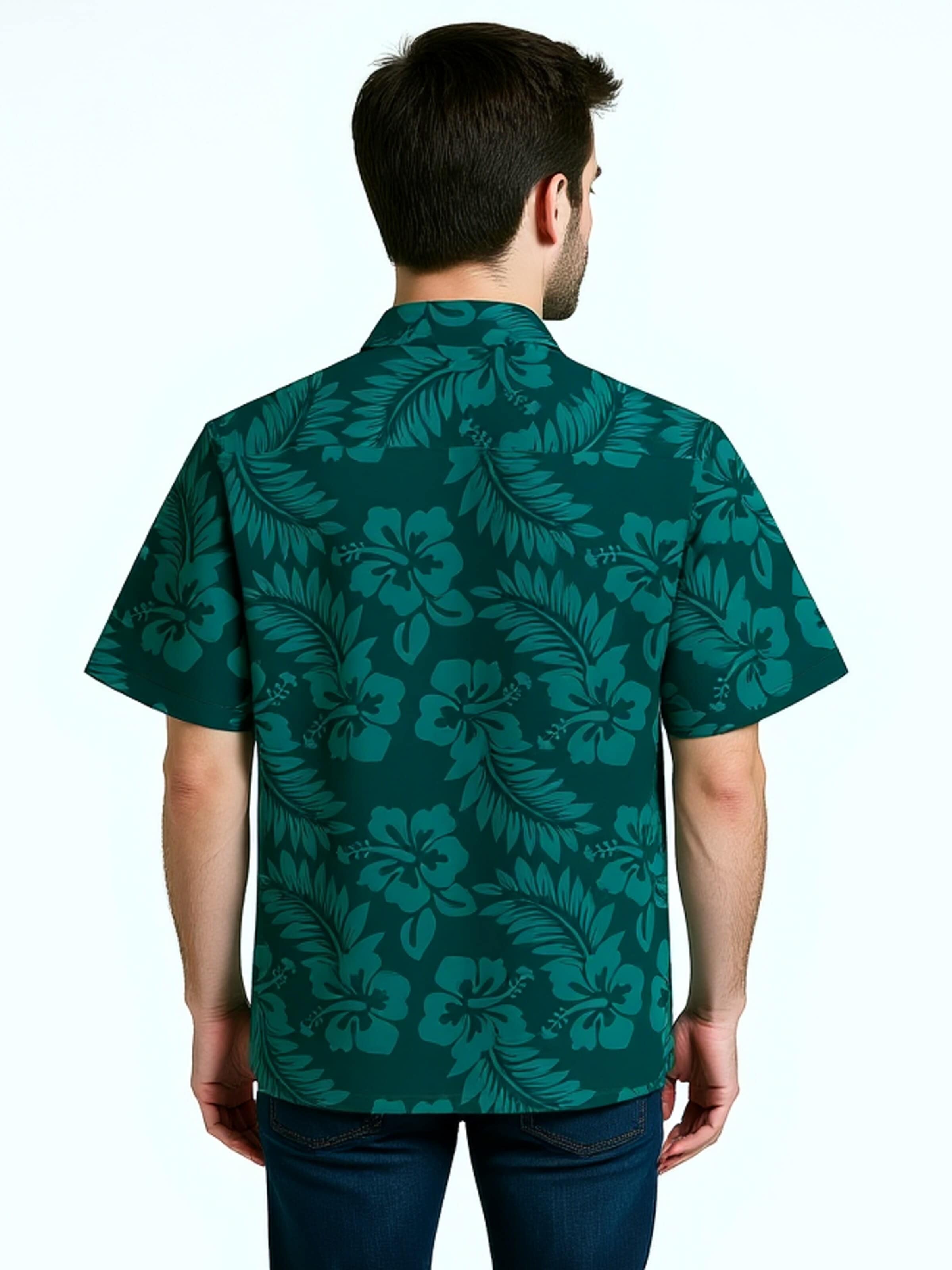 Hawaiihemdshop.de Regular fit Button Up Shirt 'Hawaiihemd "Girls of Hawaii"' in Green