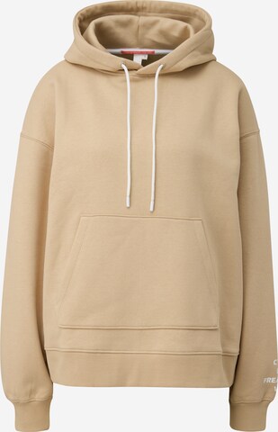 QS Sweatshirt in Beige: front