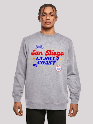 Sweat-shirt 'San Diego' F4NT4STIC en gris : devant