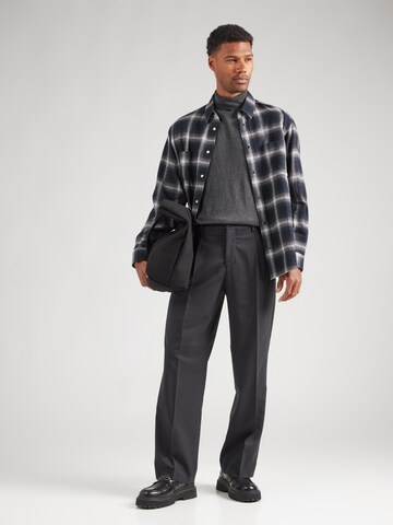 ANNARR Regular Pleat-front trousers 'KIRKLAND' in Black