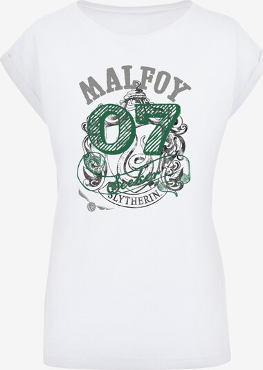 Maglietta 'Harry Potter Draco Malfoy Seeker' F4NT4STIC di colore grigio / verde / bianco, Visualizzazione prodotti