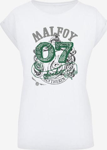 T-shirt 'Harry Potter Draco Malfoy Seeker' F4NT4STIC en blanc : devant