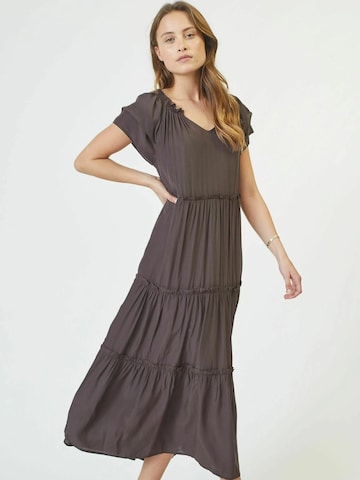 co'couture Kleid 'New Sunrise' in Braun: Vorderseite