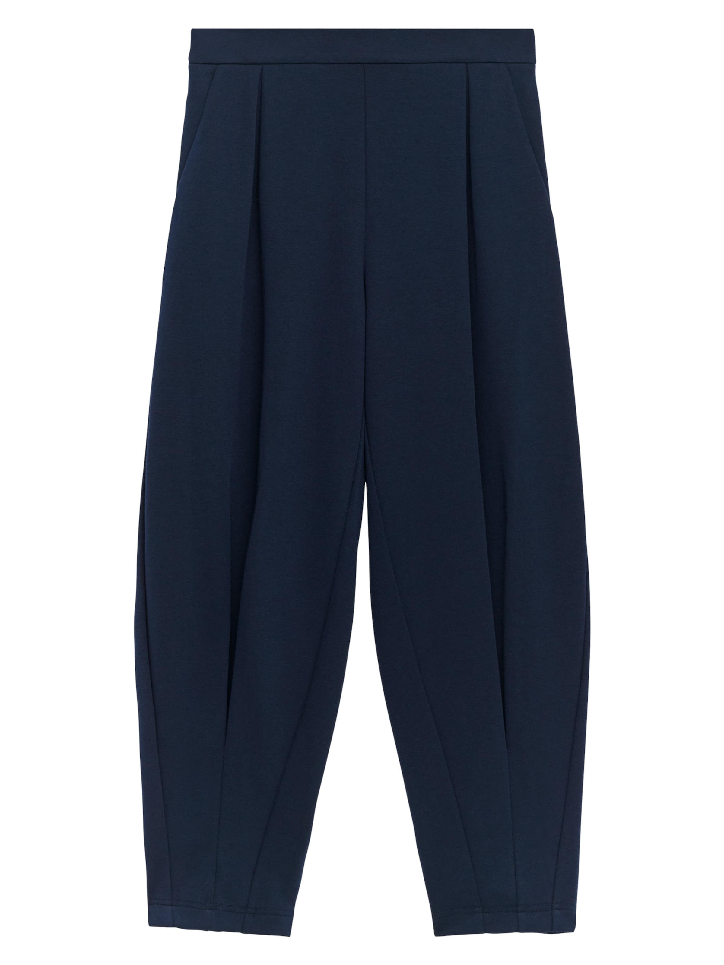 Adolfo Dominguez Zwężany krój Spodnie w kant w kolorze niebieski: przód