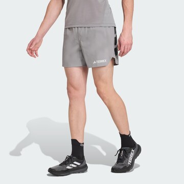 ADIDAS TERREX - regular Pantalón de montaña 'Xperior' en gris