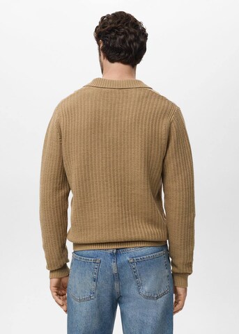 MANGO MAN Pullover 'Rioja' in Beige