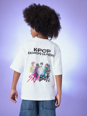 balta Next Marškinėliai 'KPOP Demon Hunters': priekis