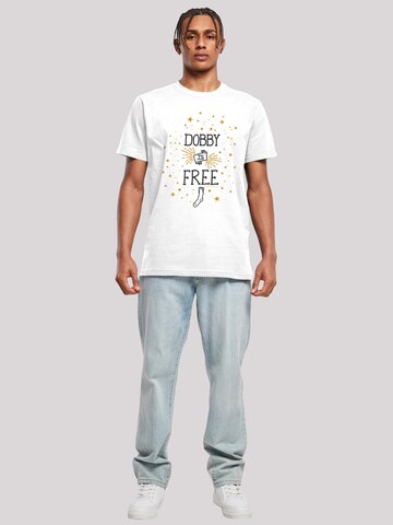 T-Shirt 'Harry Potter Dobby Is Free' F4NT4STIC en blanc
