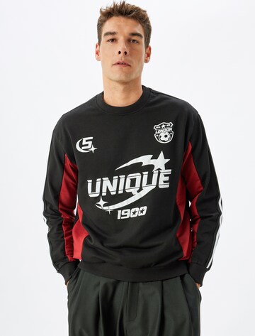 Koton Sweatshirt in Zwart: voorkant