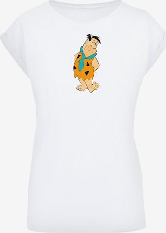 T-shirt 'Fred Feuerstein Kick' F4NT4STIC en blanc : devant