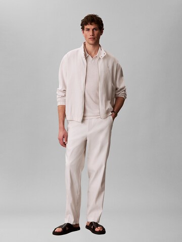 Calvin Klein Regular Trousers in Beige