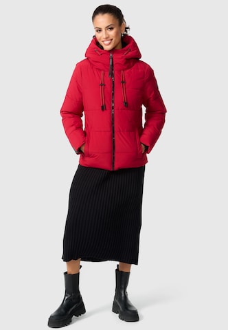MARIKOO Χειμερινό μπουφάν σε κόκκινο: μπροστά