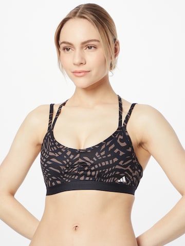 ADIDAS PERFORMANCE - Soutien Bustier Soutien de desporto 'Essentials' em preto: frente