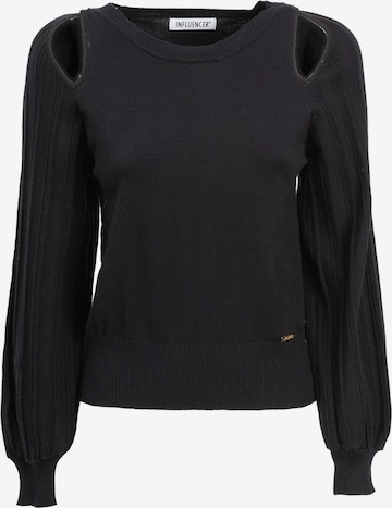 Pull-over Influencer en noir : devant