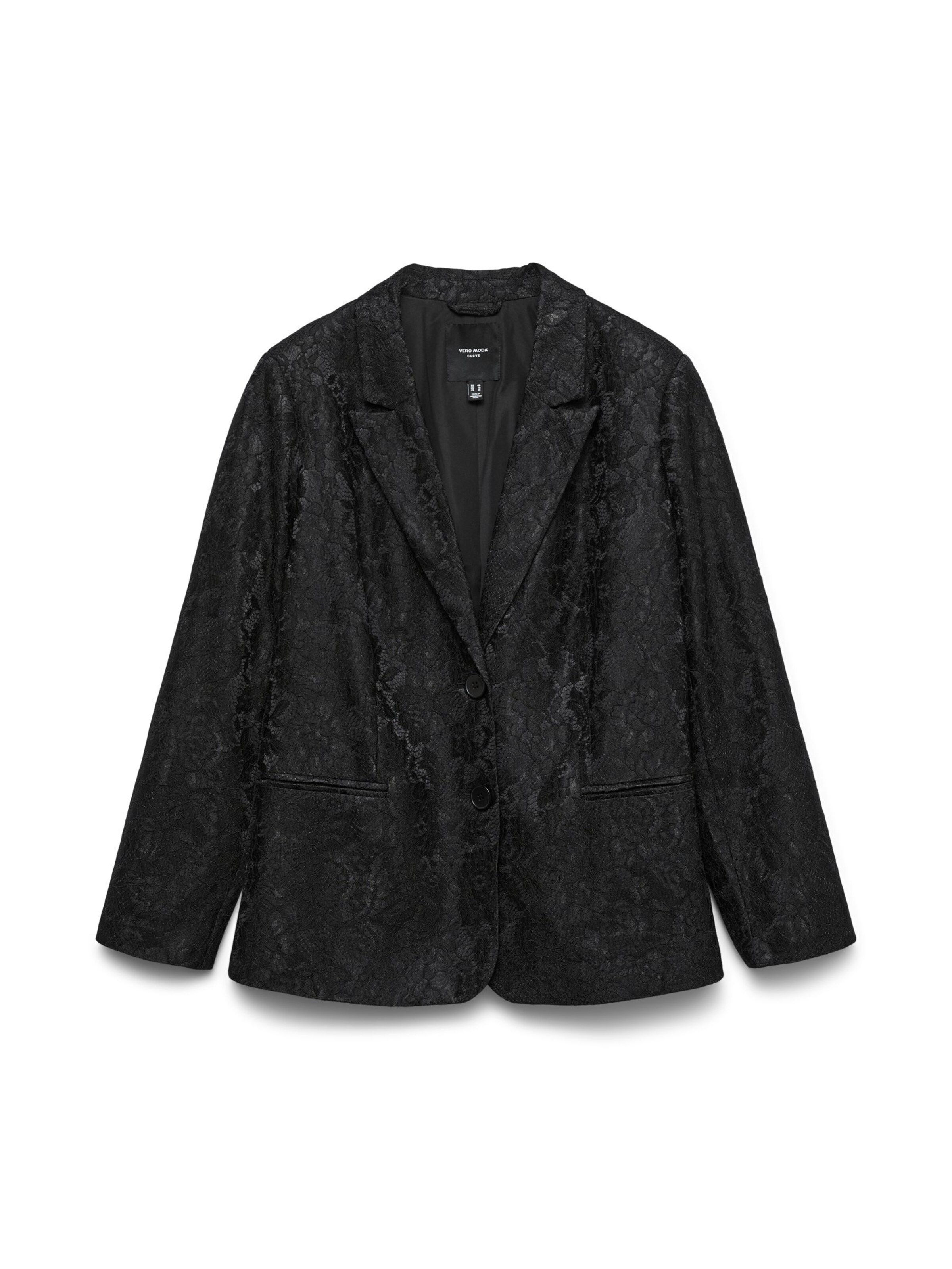 Vero Moda Curve Blazer 'VMCScarly' en noir, Vue avec produit