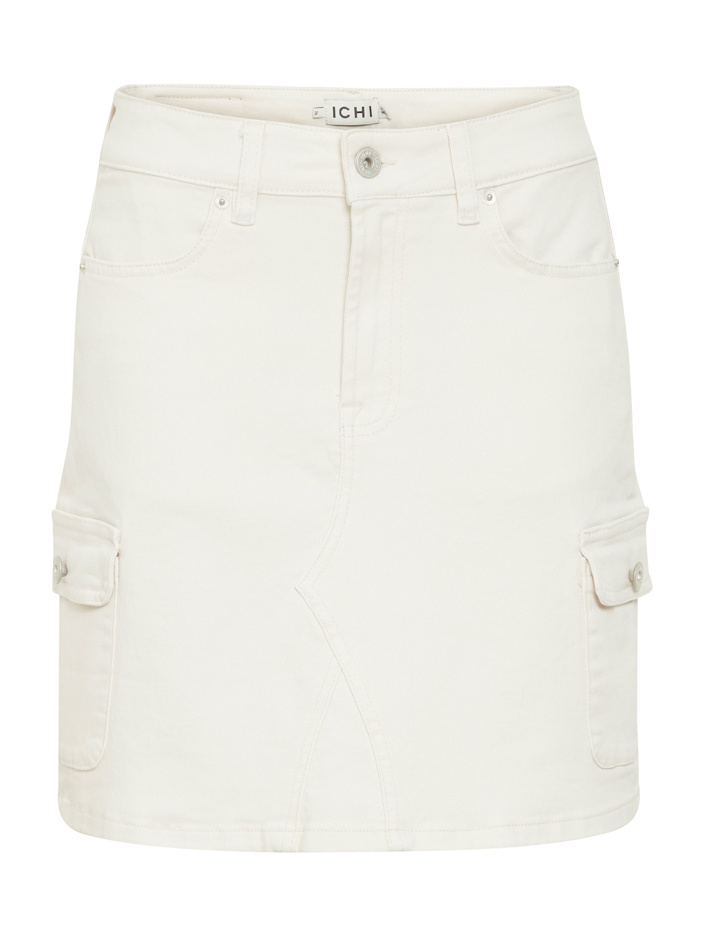 ICHI Skirt 'ZIGGY' in Beige: front