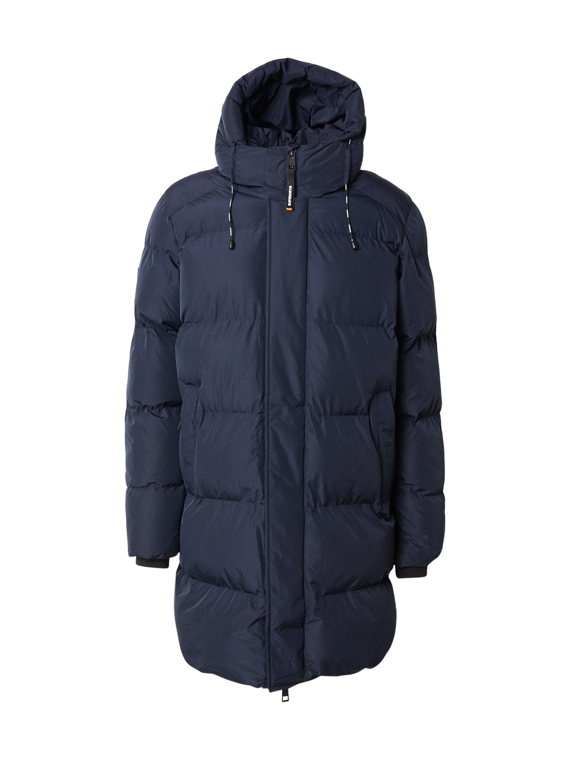 Manteau d’hiver Superdry en bleu : devant