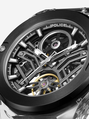 POLICE Analoog horloge ' Cyclone ' in Zwart