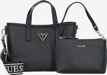 GUESS Handtasche 'Latona' in Schwarz