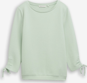 TOM TAILOR DENIM Свитшот в Зеленый: спереди