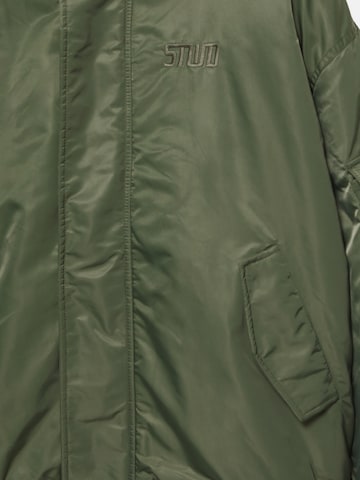 Pull&Bear Zimska jakna | zelena barva