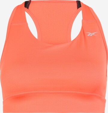 Bustino Reggiseno sportivo di Reebok in arancione: frontale